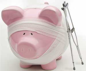 Injured Piggy Bank