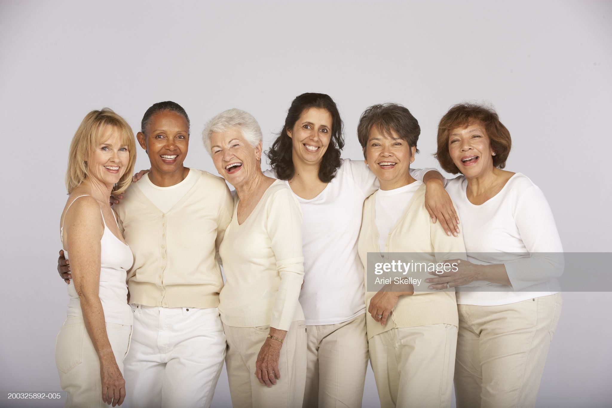 Group mature and senior women